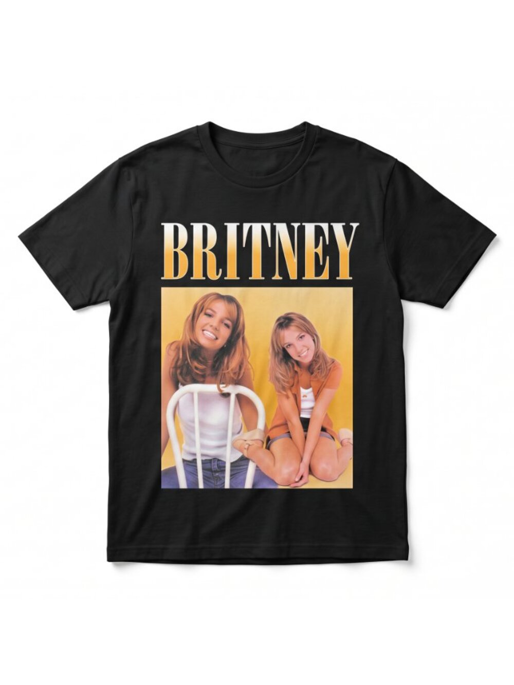 Britney Spears 1999 black t-shirt H&M Men's Small